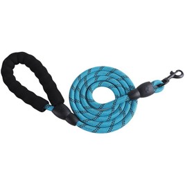Slip Rope Dog Lead for Medium Dogs,1.8m Reflective Slip Leads with Soft Padded Handle, Slip-On Nylon Leash for Training/Walking, Blue