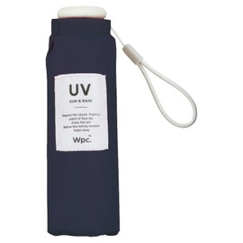 Wpc. CO03-001-002 Ultra Small Rain Umbrella, Folding Umbrella, Baby Umbrella, Solid Midnight, Ribs, 19.7 inches (50 cm), 5.3 oz (150 g), Lightweight, Women's, Small, Compact, Stylish, Cute, Commuting