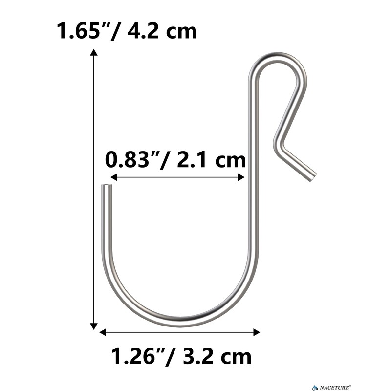 s字フック ステンレススチールワイヤーフック - 50個エス字フック 小さなSフック吊り下げ用 フック 金具 挂钩、魚の形クランプ フック ジュエリーやキッチン用品、洋服の吊り下げに使用