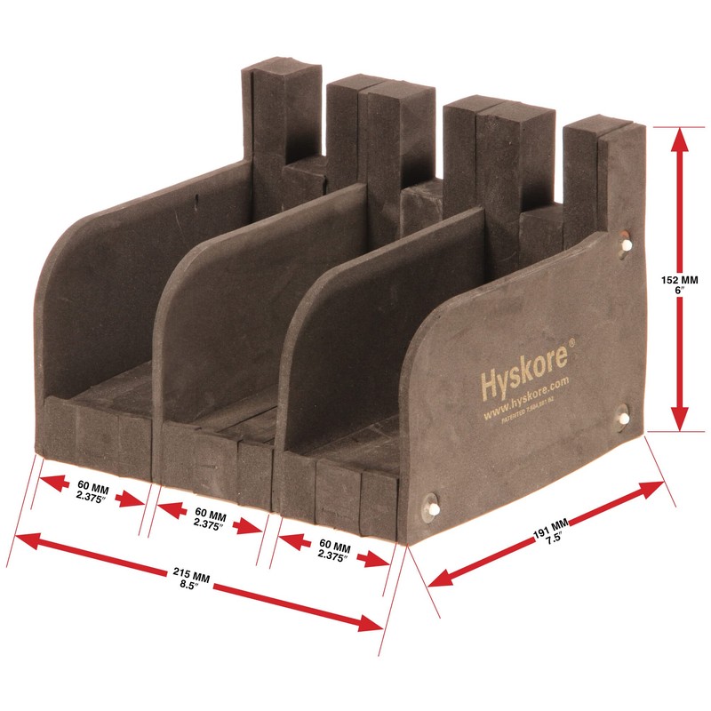 Hyskore #30002 3 Gun Modular Pistol Rack, Black