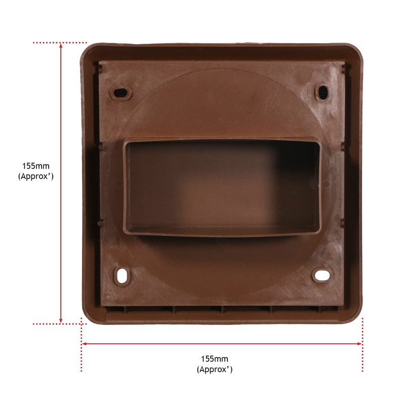 Spares2go External Wall Vent Cowl Kit for Indesit Vented Tumble