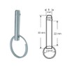 Pack of 4) with Safety Ball 8 mm A2 Stainless