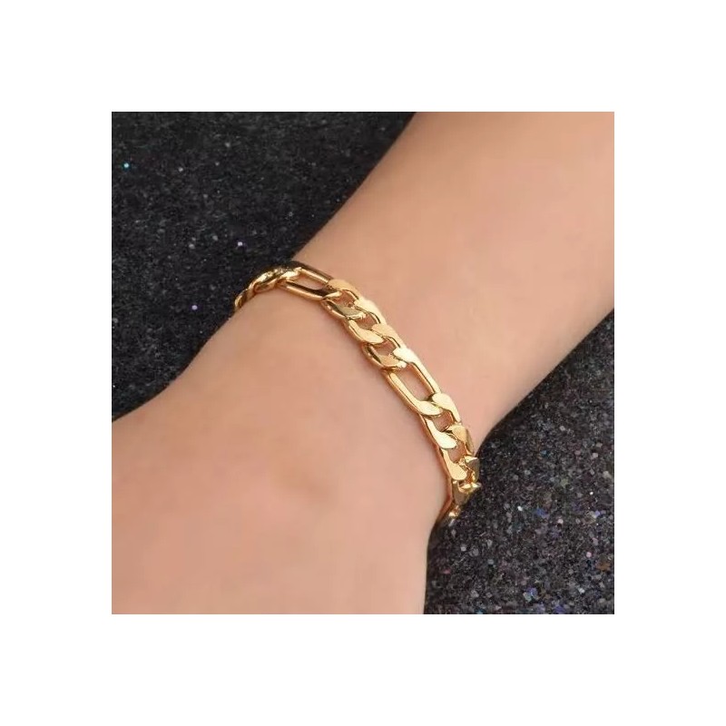 Dtup Esclava Pulsera Cadena Cubana De Eslabon Acero Inoxidable