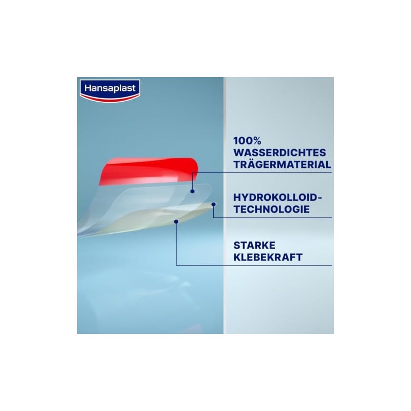 Hansaplast Plaster Second Skin Protection Regular (6 Strips), Thin and