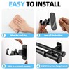 Antimbee 12 Pack No Drill Double Curtain Rod Brackets, No
