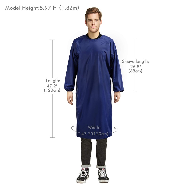 Surblue Waterproof Apron Long Sleeves, Safety Waterproof and Oil proof