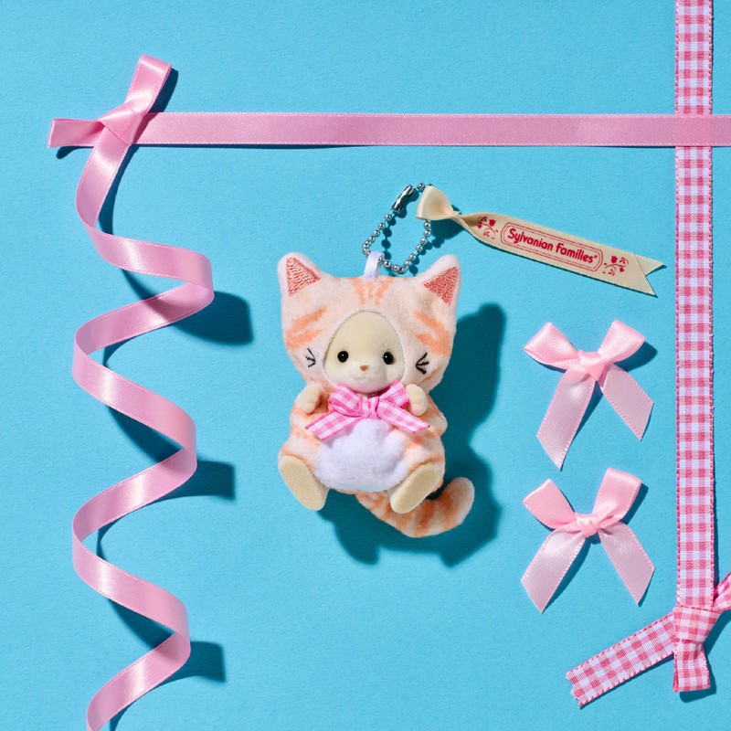 Sylvanian Families EPOCH Sylvanian Family Key Chain, Cat Costume, ST
