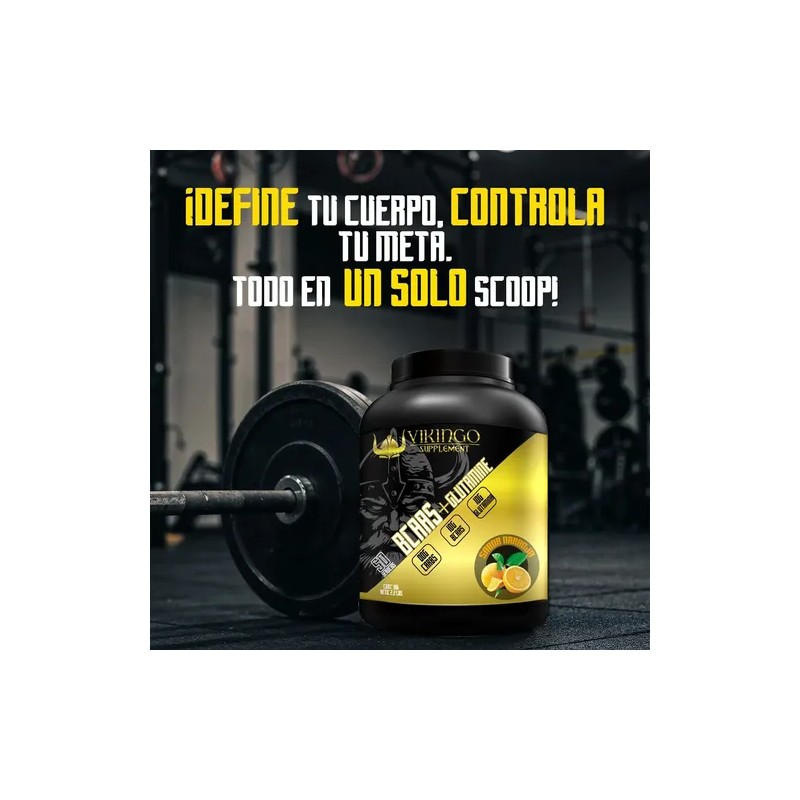 Aminoácidos Bcaas + Glutamina Vikingo 1kg Varios Sabores