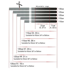 QHA Mens Designer Automatic Ratchet Belt Tiger Buckle Gift Silver Tan 30"-36"