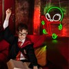 Gdbkabf Alien Reading Book Neon Sign, Neon Signs for Wall