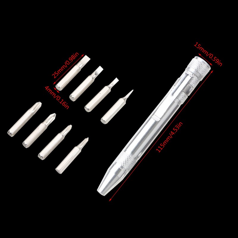 Mumuve 8 in 1 Magnetic Pocket Screwdriver, Practical Pen Shape