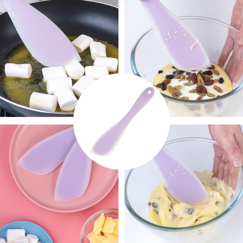 One Piece Durable Non-Stick Rubber Spatulas Baking High Heat Resistant