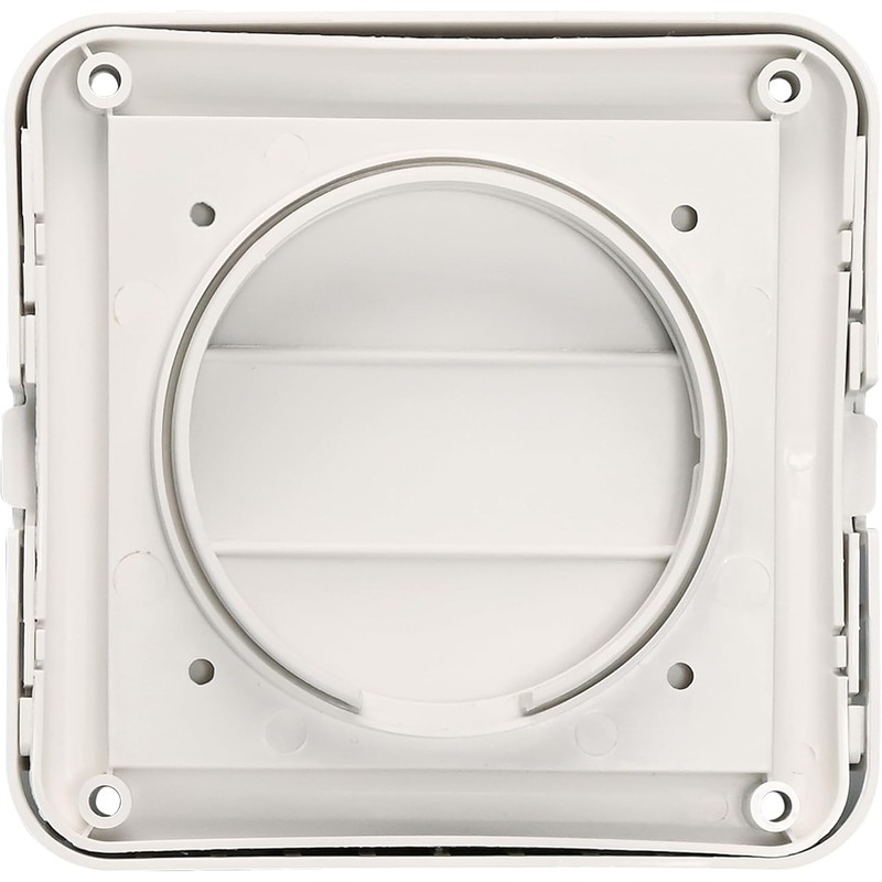 Deflecto Easy Clean Louvered Dryer Hood with Bird Guard, 4”
