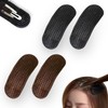 LeTradeJP 4 Piece Set Black + Brown Bangs Clip Fixing