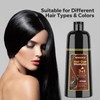 Amococo-Hair dye Shampoo, Quick hair dye,hair care,Fruity aroma-Black & Brown-3-In-1