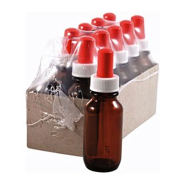 Amber Bottle 25ml with Dropper 10 Pack