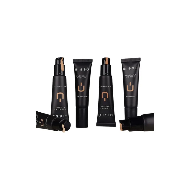 Maquillaje Líquido Alta Cobetura Bissú 24 Hrs