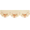 Simhomsen Beige Embroidered Pumpkins Fall Autumn Mantel Shelf Top Scarf