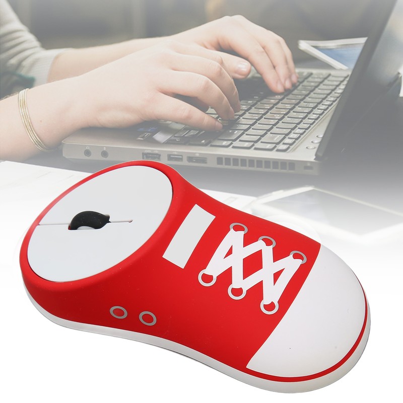 2.4G Shoe Wireless Mouse 1200DPI Slim Optical Portable Cute Ergonomic