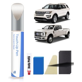 PARTS4EV White Platinum Metallic(UG) Touch Up Paint Repair Kit Compatible with Ford - DIY Kit Exactly Matches Chips and Nicks
