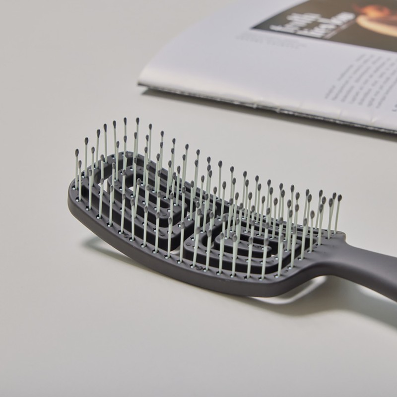 Yao Hairbrush [Dark Mini] Scalp Massage Hairbrush Luxury Dry Brush