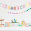 EHRBGK Happy Easter Banner Easter Decorations Easter Eggs Rabbit Hanging