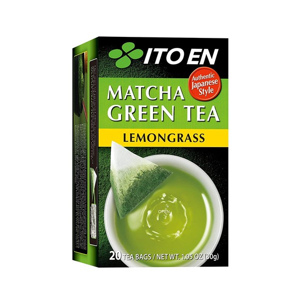 Ito En Lemongrass Matcha Green Tea (20 Tea Bags) 1.05 oz Box - Single Pack
