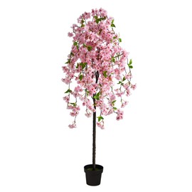 Nearly Natural 5ft. Cherry Blossom Artificial Tree