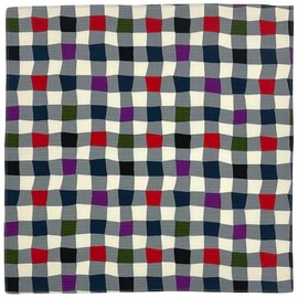 Small Furoshiki 19.7 inches (50 cm) Checkered Mouse Shantung 3-2