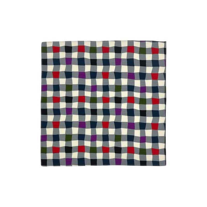 Small Furoshiki 19.7 inches (50 cm) Checkered Mouse Shantung 3-2