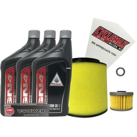 Cyclemax Full Service Kit compatible with 2012-2019 Honda TRX 500 TRX500 Foreman ATV with Spark Plug