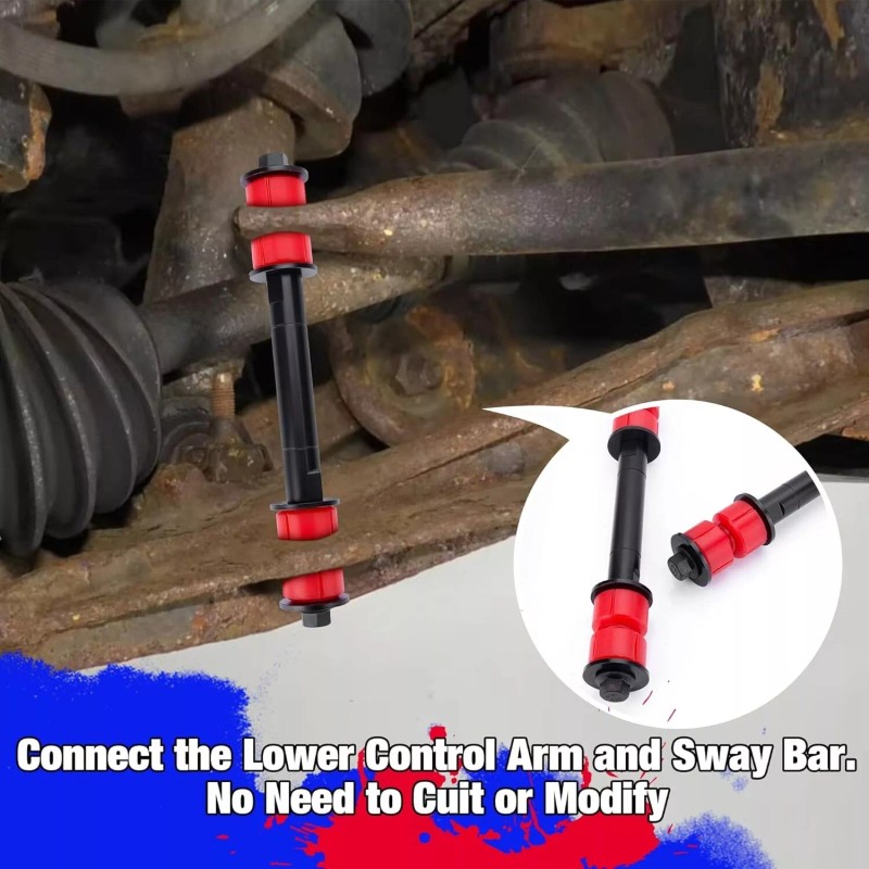 KSP 2pcs 0-3'' Front Sway Bar Link for Chevy silverado