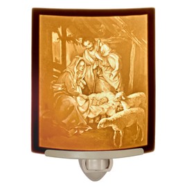 Nativity - Curved Porcelain Lithophane Night Light