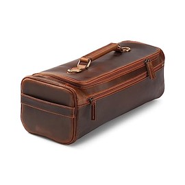 Angus Stoke Funda de cuero premium para cuchillos, bolsa de rollo de chef XXL con gran espacio de almacenamiento y extras - cuero de búfa...