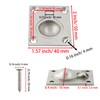 Adyoney 2Pcs 304 Stainless Steel 2" x 1.6" Square Boat