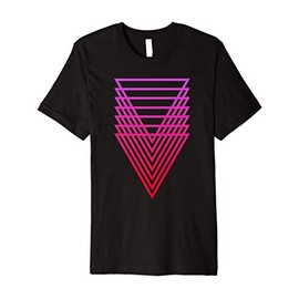 Sacred Geometry Geometric Repeating Triangle Premium T-Shirt