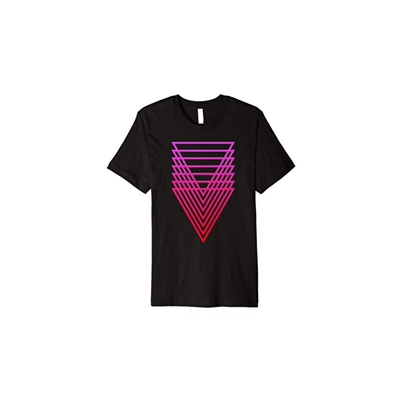 Sacred Geometry Geometric Repeating Triangle Premium T-Shirt