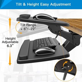 HUANUO Keyboard Tray Under Desk, 360