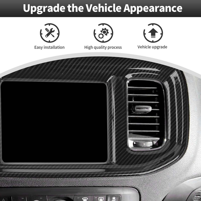 CheroCar Center Console Dashboard Trim Cover Interior Accessories for 2011-2014