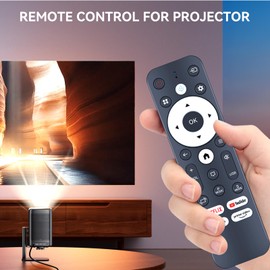 PZL Replacement Voice Remote Control Compatible with Gaimoo 4K Projector GM600 NTV, for Magcubic HY320 NTV, for Salange HY320AA Android 13 Smart Projector
