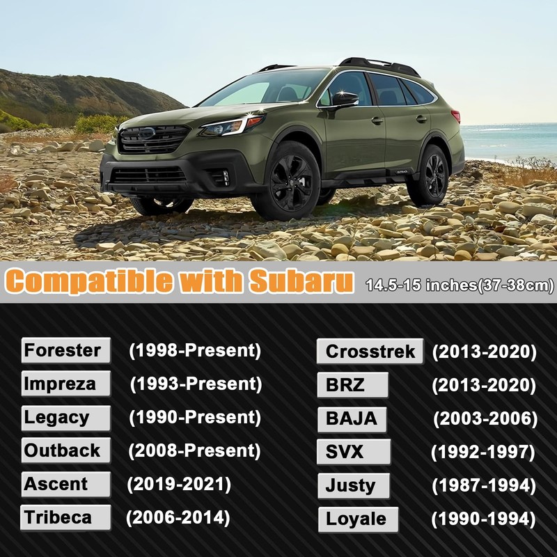 West Llama Customized Auto Car Steering Wheel Cover for Subaru