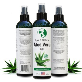 Earth'S Daughter Organic Aloe Vera Gel from 100% Pure and Natural Cold Pressed A