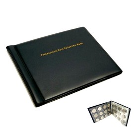 Evertech 144 Pockets Coin Collection Book Black Holder Fit Australian 50 Cents Storage Money Penny Album Sleeves Organizer Money Currency Book