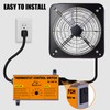 Attic Fan Thermostat-Control, Adjustable Thermostat with Overload Protector, Temperature Controlled