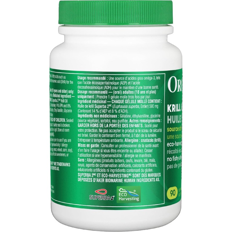 Organika Krill Oil- Sustainable Source from Antarctica, High Absorption of