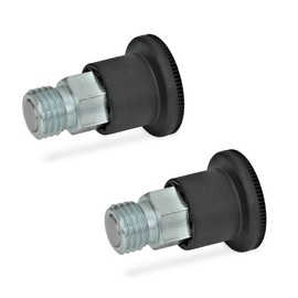 Ganter Normelemente GN 822.6-10-M16-C 6-10-M16-C Locking Bolts l Small Version Black Thread d2: M16 (Pack of 2)