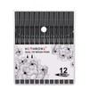 Hethrone Black Markers for Drawing - Brush Pens with Felt