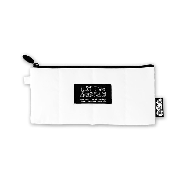 Monolike Little Doodle Cushion Pencil Case, White - Pencil Pouch,