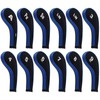 Andux Number Print Golf Iron Club Head Covers Long Neck