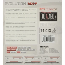 TIBHAR Evolution MX-P Table Tennis Rubber (Red, 1.8mm)